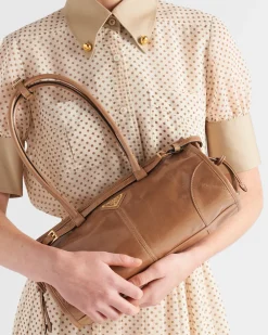 Mujer Prada BOLSOS CON ASA SUPERIOR|BOLSOS CON ASA SUPERIOR^Bolso Mediano De Piel
