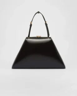 Mujer Prada BOLSOS CON ASA SUPERIOR|BOLSOS CON ASA SUPERIOR^Bolso Mediano De Piel Cepillada