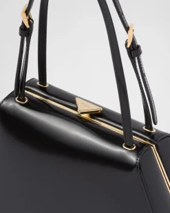Mujer Prada BOLSOS CON ASA SUPERIOR|BOLSOS CON ASA SUPERIOR^Bolso Mediano De Piel Cepillada