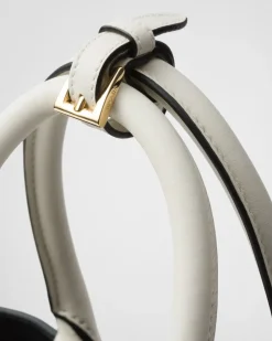 Mujer Prada PRADA BUCKLE|BOLSOS CON ASA SUPERIOR^Bolso Mediano De Piel Buckle Con Apliques