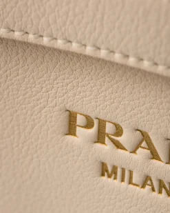 Prada PRADA BUCKLE^Bolso Mediano De Piel Buckle Con Cinturón Doble