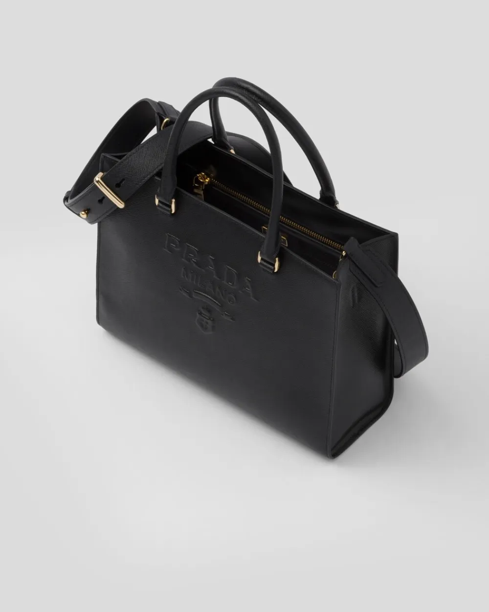 Mujer Prada BOLSOS GRANDES|BOLSOS GRANDES^Bolso Mediano De Piel Saffiano