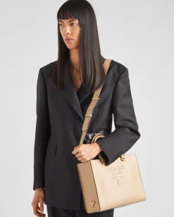 Mujer Prada BOLSOS GRANDES|BOLSOS GRANDES^Bolso Mediano De Piel Saffiano