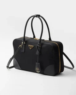 Mujer Prada COLECCIÓN FEMENINA|BOLSOS CON ASA SUPERIOR^Bolso Mediano De Re-nylon Y Piel Saffiano Con Dos Asas Re-edition 1978