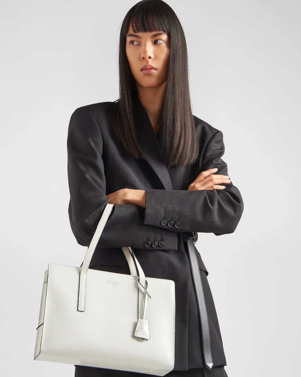Mujer Prada BOLSOS CON ASA SUPERIOR|BOLSOS CON ASA SUPERIOR^Bolso Mediano En Piel Cepillada Re-edition 1995
