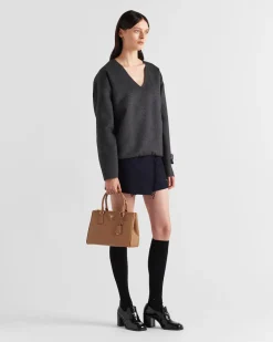 Mujer Prada PRADA GALLERIA|BOLSOS CON ASA SUPERIOR^Bolso Mediano Galleria De Piel Saffiano
