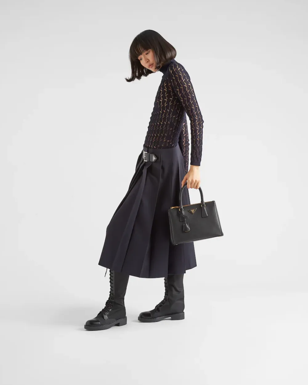 Mujer Prada PRADA GALLERIA|BOLSOS CON ASA SUPERIOR^Bolso Mediano Galleria De Piel Saffiano