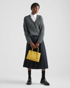 Mujer Prada BOLSOS CON ASA SUPERIOR|BOLSOS CON ASA SUPERIOR^Bolso Mediano Galleria De Piel Saffiano