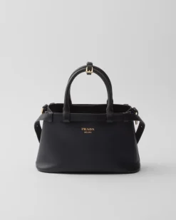 Mujer Prada PRADA BUCKLE|BOLSOS CON ASA SUPERIOR^Bolso Pequeño De Piel Buckle Con Doble Cinturón