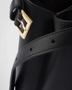 Mujer Prada PRADA BUCKLE|BOLSOS CON ASA SUPERIOR^Bolso Pequeño De Piel Buckle Con Doble Cinturón
