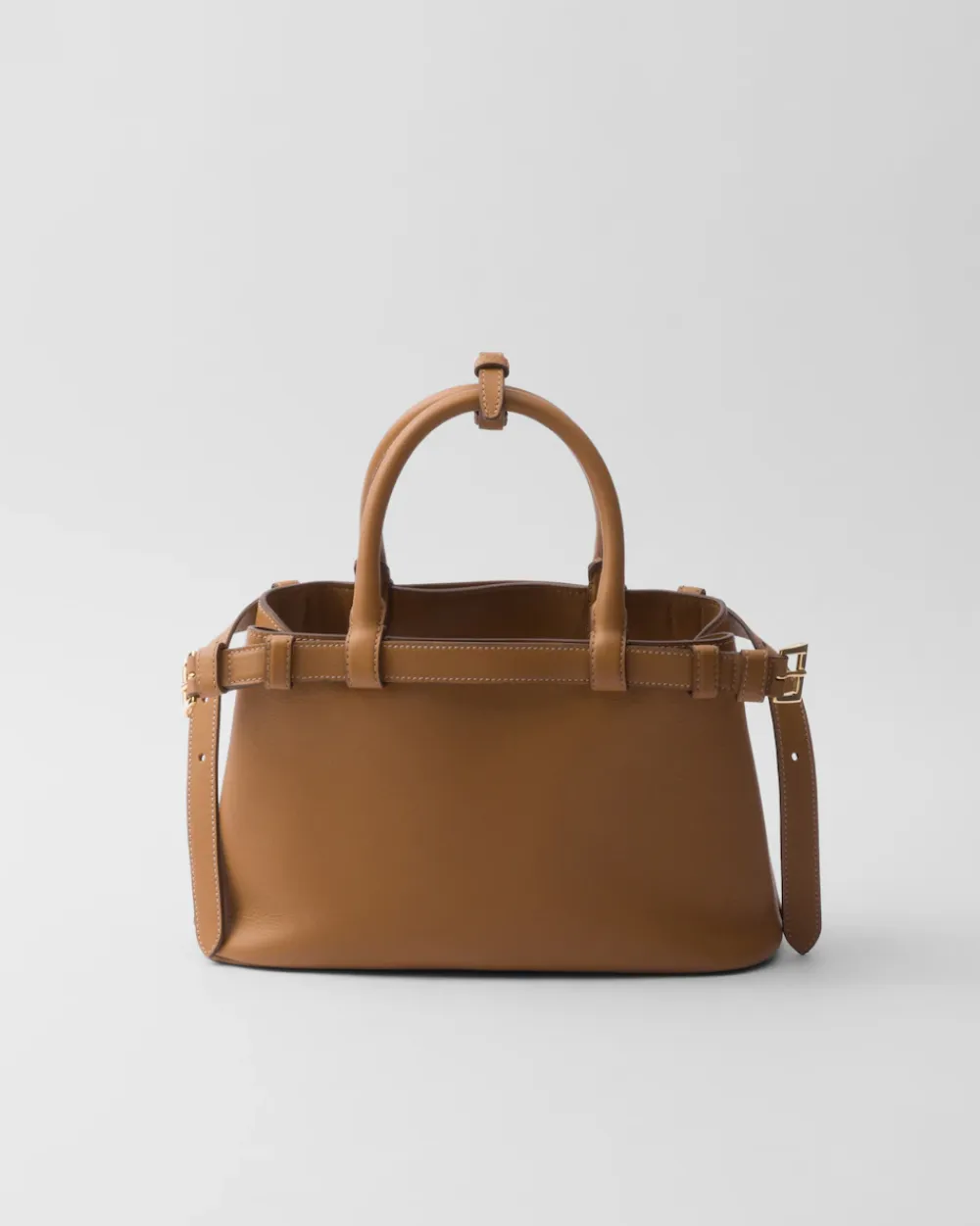 Mujer Prada PRADA BUCKLE|BOLSOS CON ASA SUPERIOR^Bolso Pequeño De Piel Buckle Con Doble Cinturón