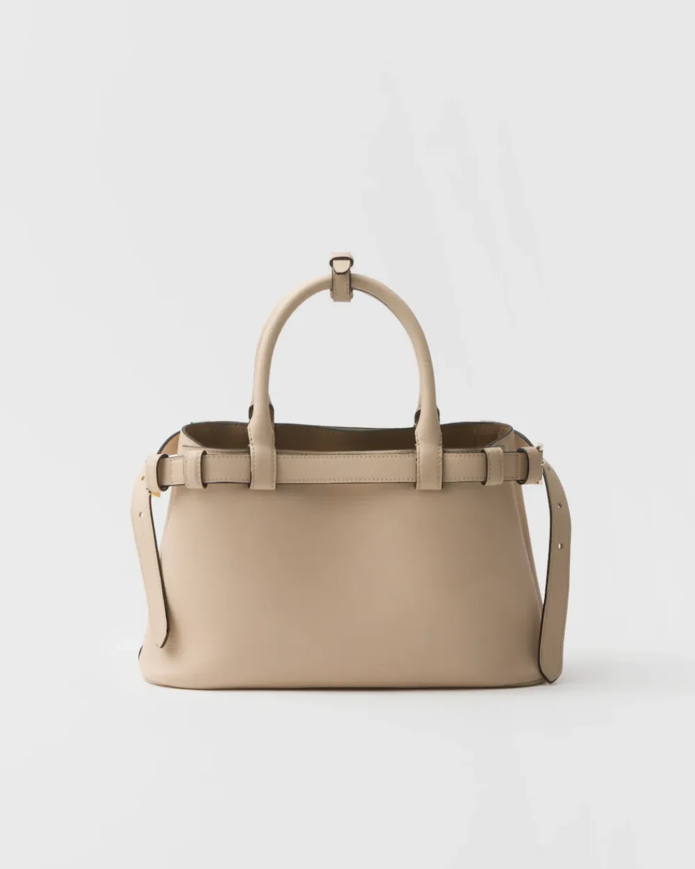 Prada PRADA BUCKLE^Bolso Pequeño De Piel Buckle Con Doble Cinturón