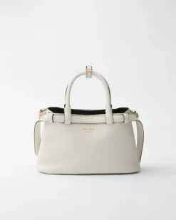 Mujer Prada PRADA BUCKLE|BOLSOS CON ASA SUPERIOR^Bolso Pequeño De Piel Buckle Con Doble Cinturón
