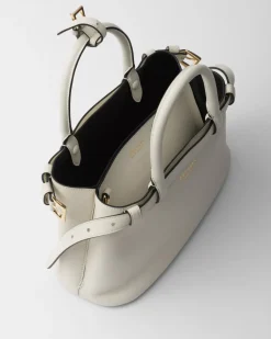 Mujer Prada PRADA BUCKLE|BOLSOS CON ASA SUPERIOR^Bolso Pequeño De Piel Buckle Con Doble Cinturón