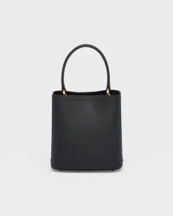Mujer Prada BOLSOS CON ASA SUPERIOR|BOLSOS CON ASA SUPERIOR^Bolso Pequeño De Piel Saffiano Panier