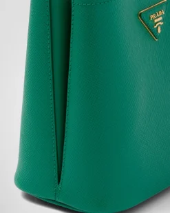 Mujer Prada BOLSOS CON ASA SUPERIOR|BOLSOS CON ASA SUPERIOR^Bolso Pequeño De Piel Saffiano Panier