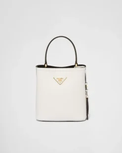 Mujer Prada BOLSOS CON ASA SUPERIOR|BOLSOS CON ASA SUPERIOR^Bolso Pequeño De Piel Saffiano Panier