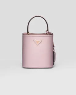 Mujer Prada BOLSOS CON ASA SUPERIOR|BOLSOS CON ASA SUPERIOR^Bolso Pequeño De Piel Saffiano Panier