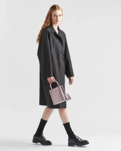 Mujer Prada BOLSOS CON ASA SUPERIOR|BOLSOS CON ASA SUPERIOR^Bolso Pequeño De Piel Saffiano Panier