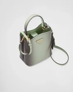 Mujer Prada BOLSOS CON ASA SUPERIOR|BOLSOS CON ASA SUPERIOR^Bolso Pequeño De Piel Saffiano Panier