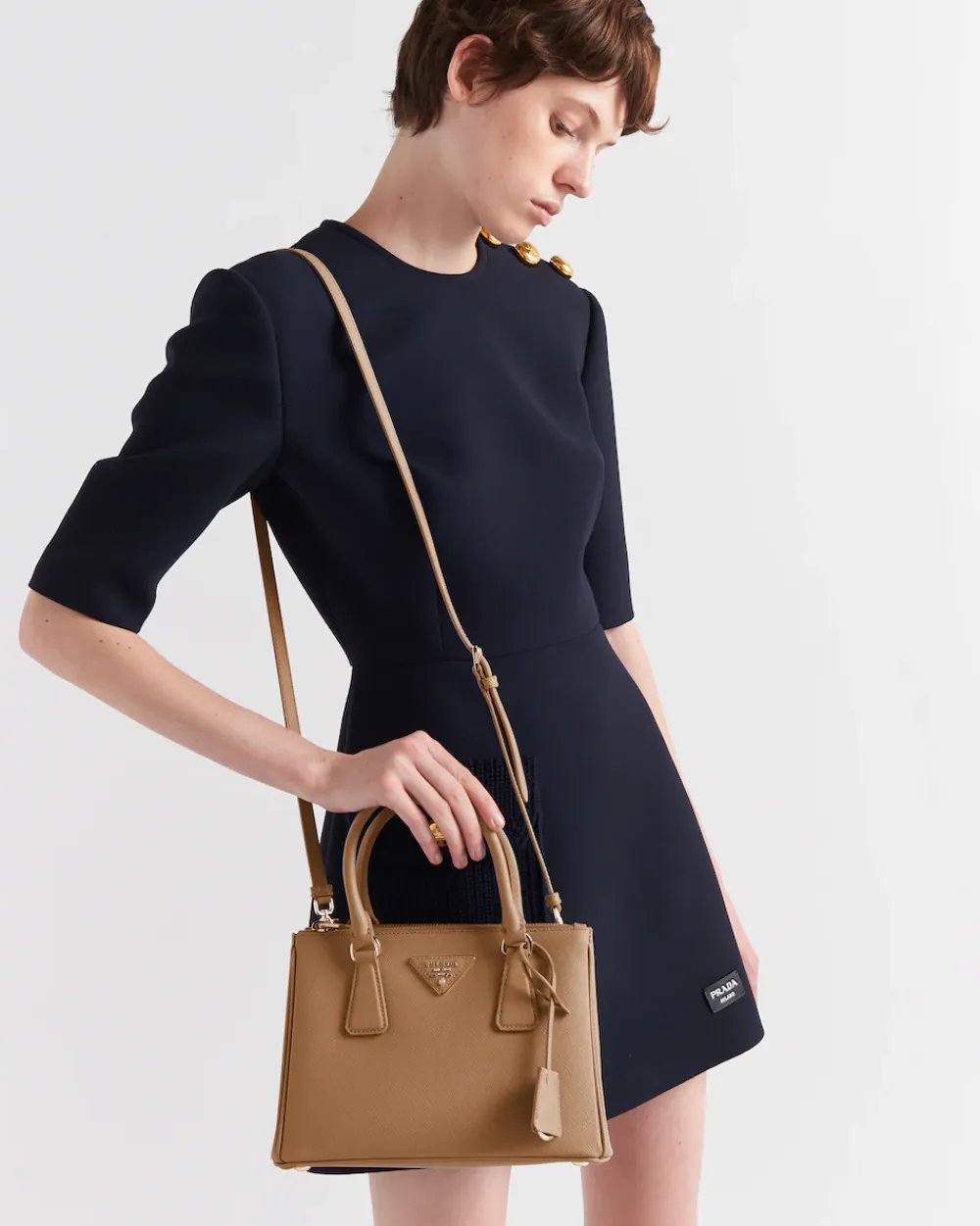 Mujer Prada PRADA GALLERIA|BOLSOS CON ASA SUPERIOR^Bolso Pequeño Galleria De Piel Saffiano