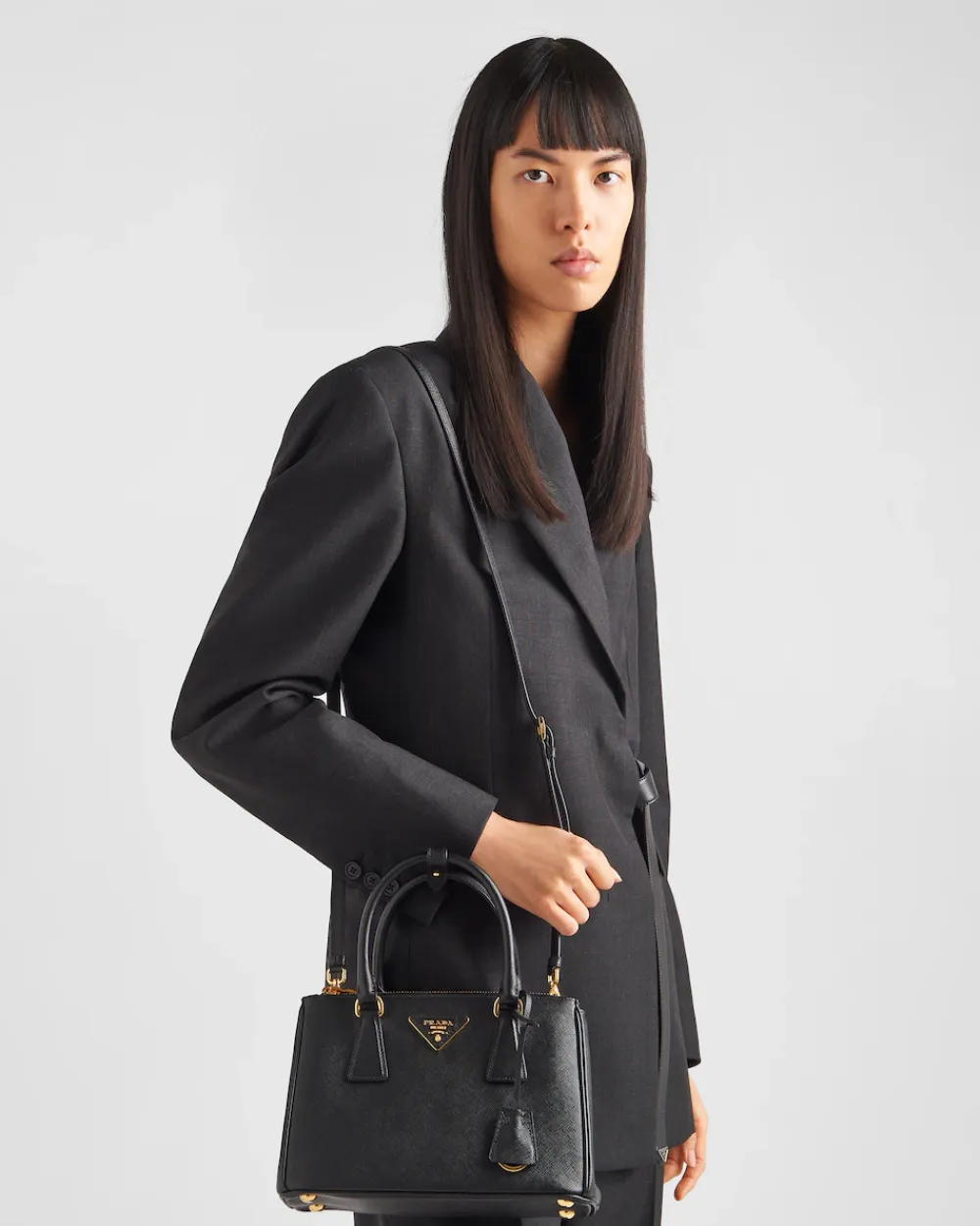 Mujer Prada PRADA GALLERIA|BOLSOS CON ASA SUPERIOR^Bolso Pequeño Galleria De Piel Saffiano
