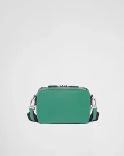Hombre Prada BOLSOS MENSAJEROS^Bolso Brique De Piel Saffiano