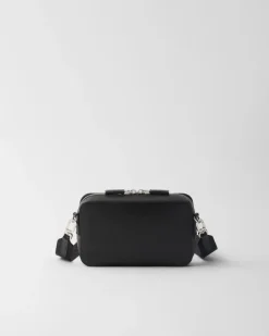 Hombre Prada BOLSOS MENSAJEROS^Bolso Brique De Piel Saffiano