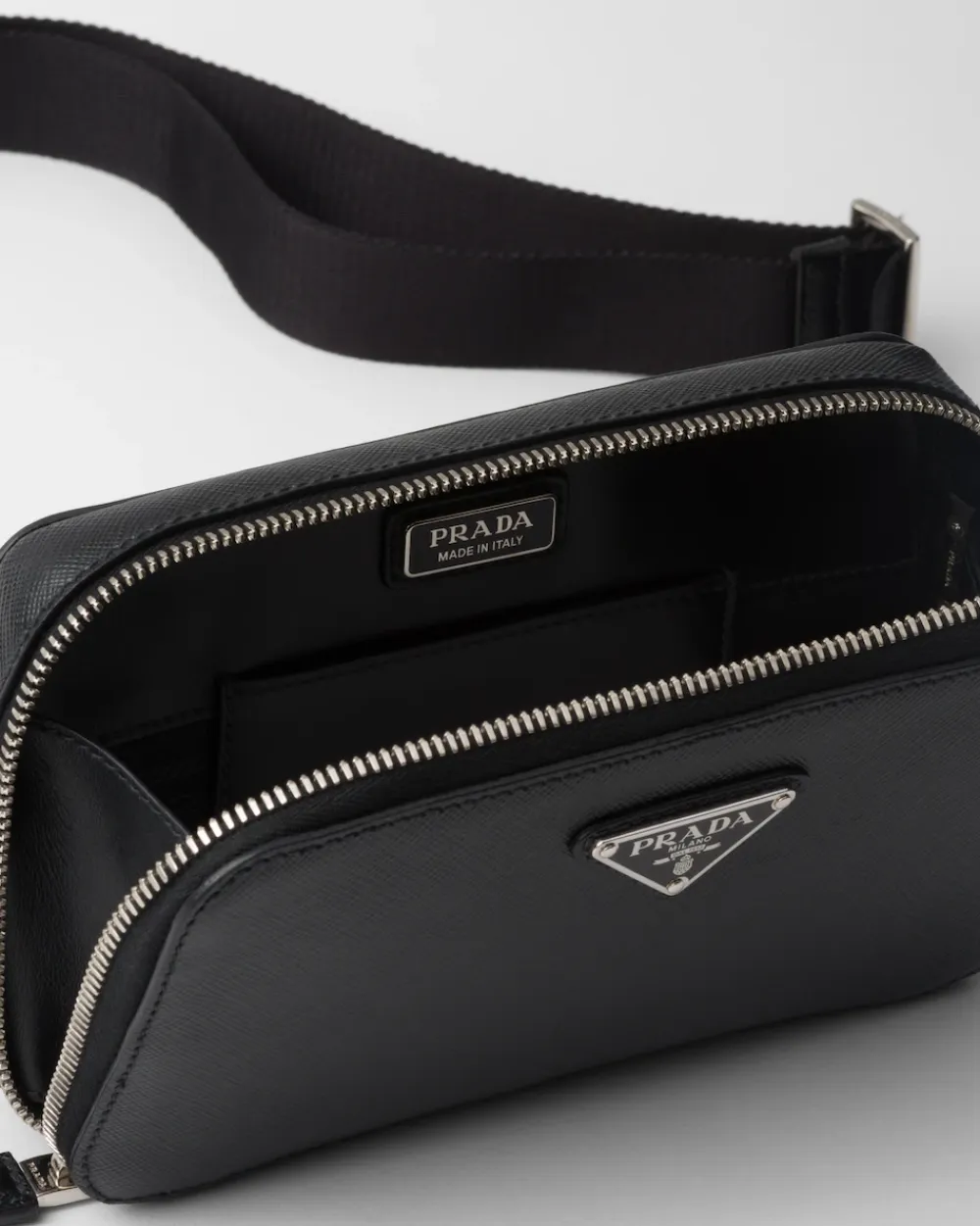 Hombre Prada BOLSOS MENSAJEROS^Bolso Brique De Piel Saffiano