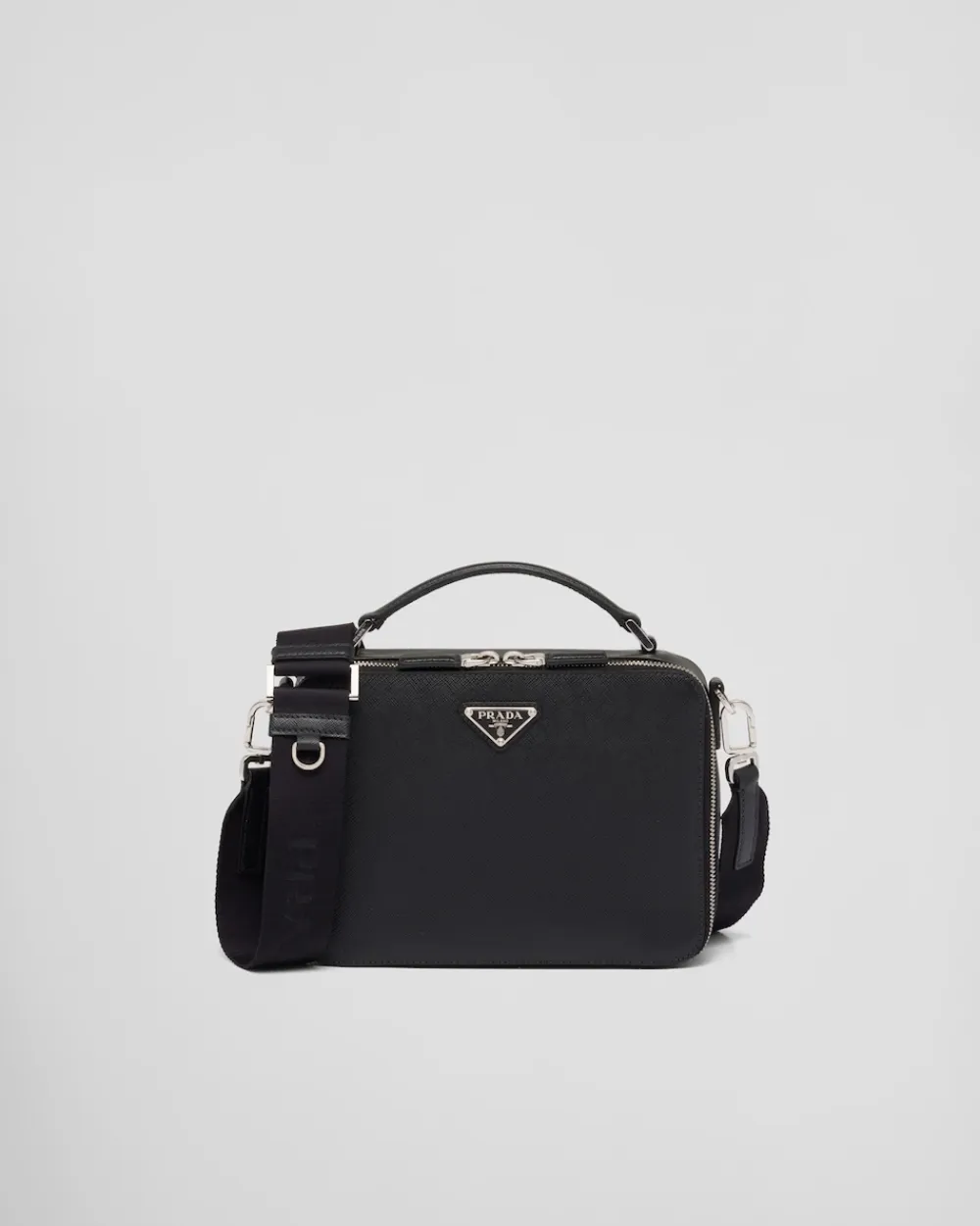 Hombre Prada BOLSOS MENSAJEROS^Bolso Brique De Piel Saffiano