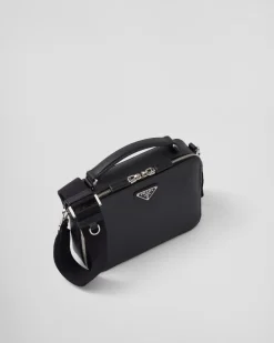 Hombre Prada BOLSOS MENSAJEROS^Bolso Brique De Piel Saffiano