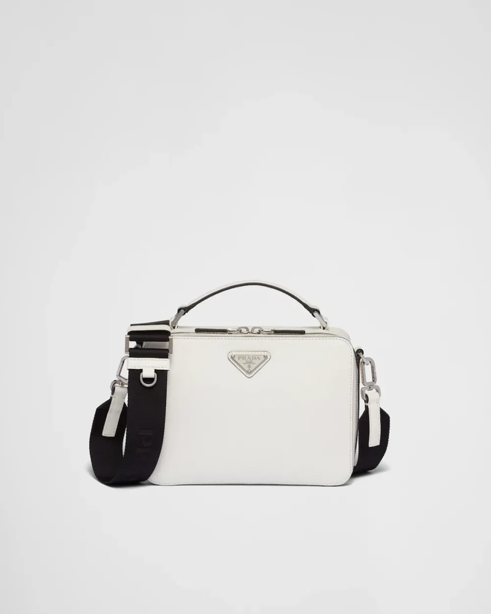 Hombre Prada BOLSOS MENSAJEROS^Bolso Brique De Piel Saffiano
