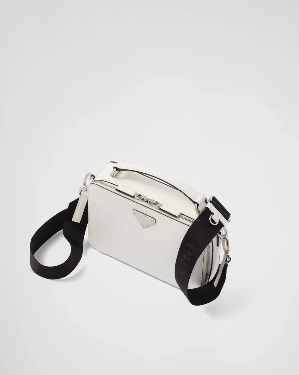 Hombre Prada BOLSOS MENSAJEROS^Bolso Brique De Piel Saffiano