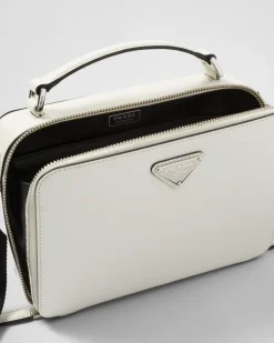 Hombre Prada BOLSOS MENSAJEROS^Bolso Brique De Piel Saffiano