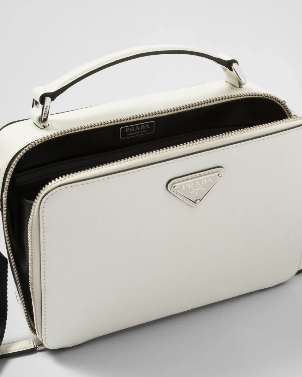Hombre Prada BOLSOS MENSAJEROS^Bolso Brique De Piel Saffiano