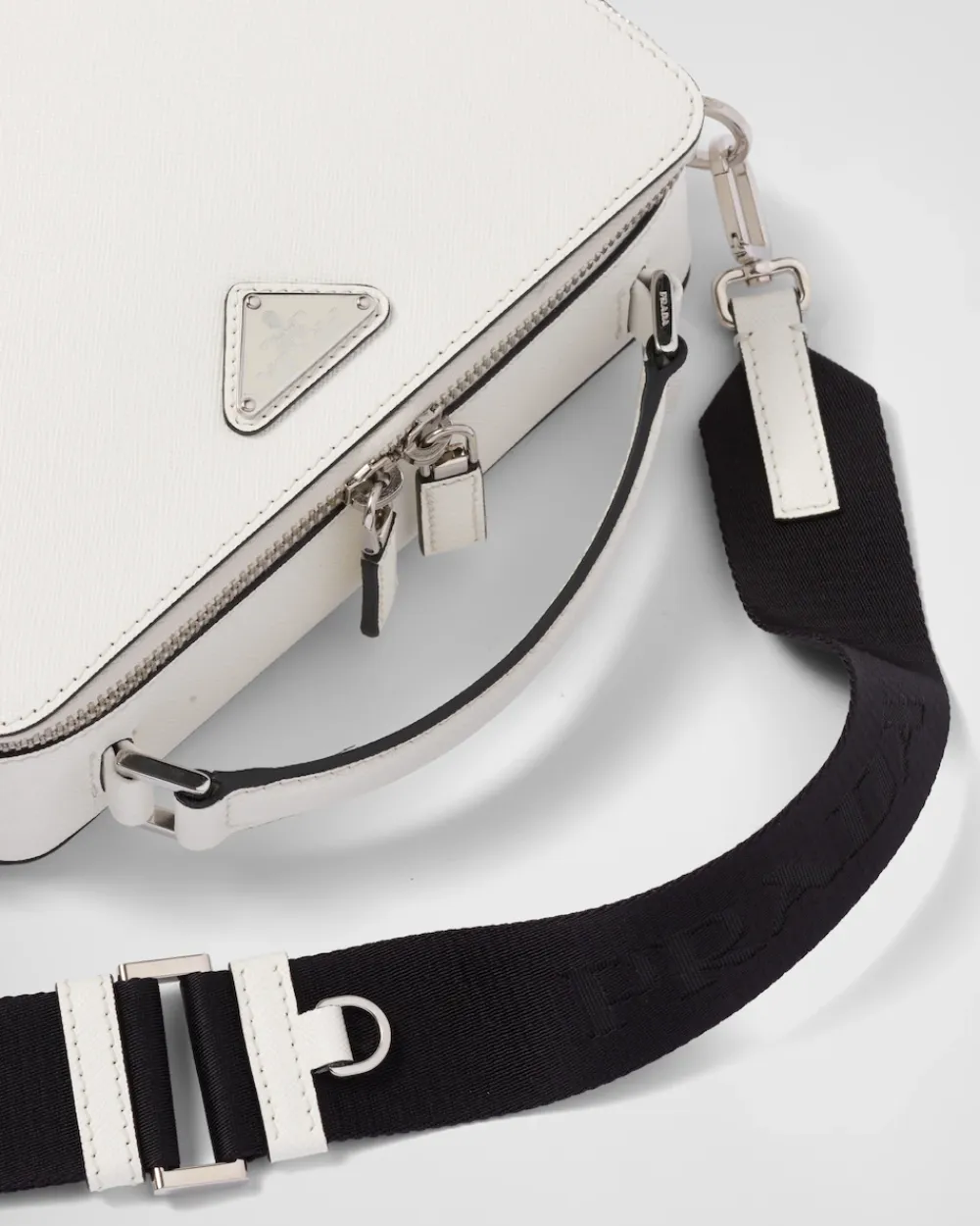 Hombre Prada BOLSOS MENSAJEROS^Bolso Brique De Piel Saffiano
