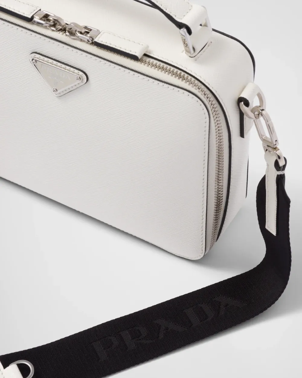Hombre Prada BOLSOS MENSAJEROS^Bolso Brique De Piel Saffiano