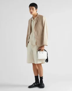 Hombre Prada BOLSOS MENSAJEROS^Bolso Brique De Piel Saffiano