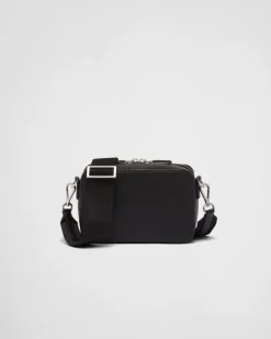Hombre Prada BOLSOS MENSAJEROS^Bolso Brique De Piel Saffiano