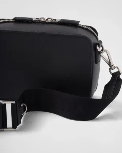 Hombre Prada BOLSOS MENSAJEROS^Bolso Brique De Piel Saffiano