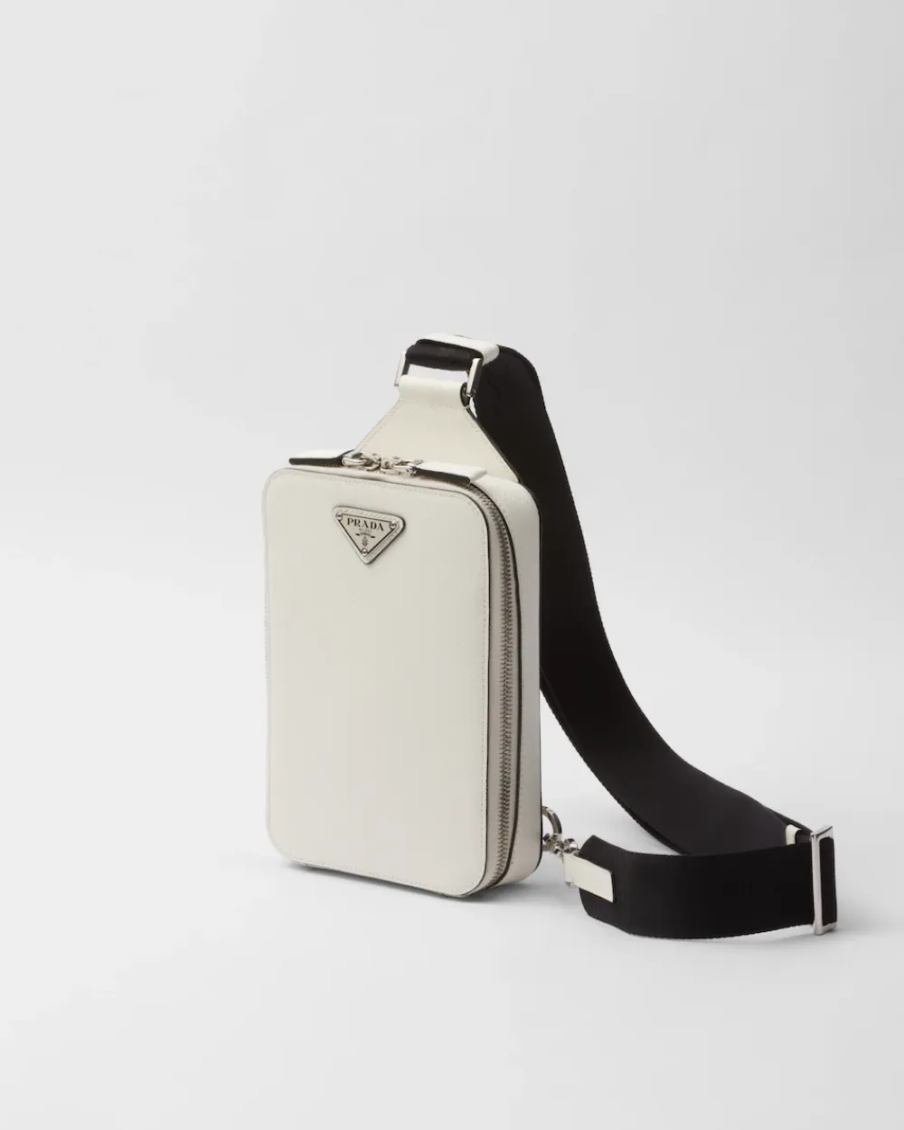 Hombre Prada MOCHILAS Y RIÑONERAS^Bolso Brique De Piel Saffiano