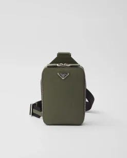 Hombre Prada MOCHILAS Y RIÑONERAS^Bolso Brique De Piel Saffiano