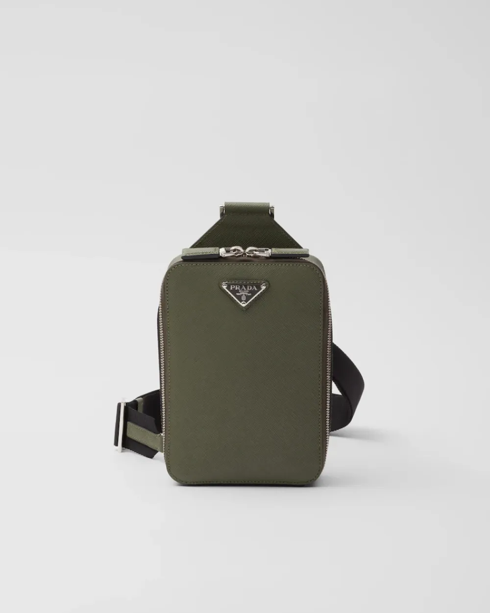 Hombre Prada MOCHILAS Y RIÑONERAS^Bolso Brique De Piel Saffiano