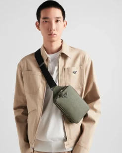 Hombre Prada MOCHILAS Y RIÑONERAS^Bolso Brique De Piel Saffiano