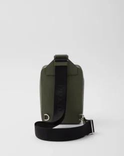 Hombre Prada MOCHILAS Y RIÑONERAS^Bolso Brique De Piel Saffiano