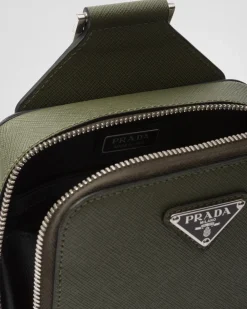 Hombre Prada MOCHILAS Y RIÑONERAS^Bolso Brique De Piel Saffiano