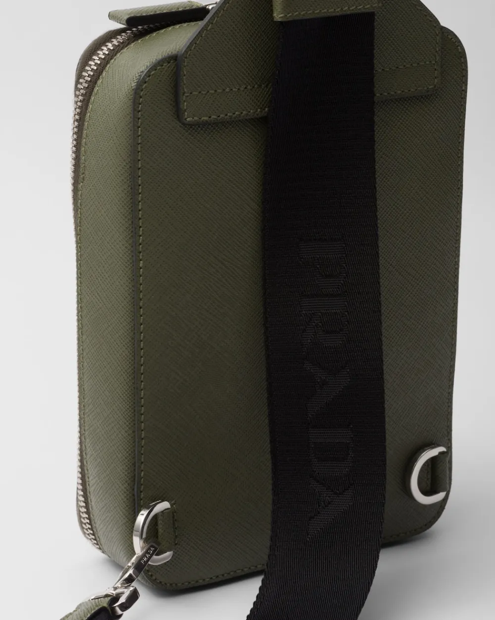 Hombre Prada MOCHILAS Y RIÑONERAS^Bolso Brique De Piel Saffiano