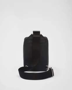 Hombre Prada MOCHILAS Y RIÑONERAS^Bolso Brique De Piel Saffiano