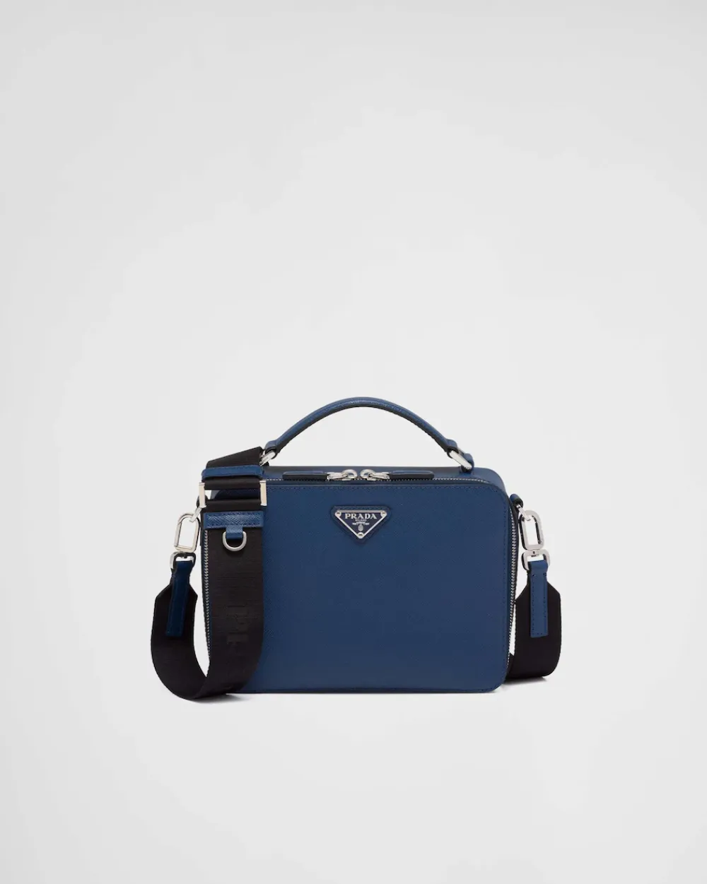 Hombre Prada BOLSOS MENSAJEROS^Bolso Brique De Piel Saffiano