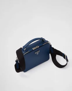 Hombre Prada BOLSOS MENSAJEROS^Bolso Brique De Piel Saffiano